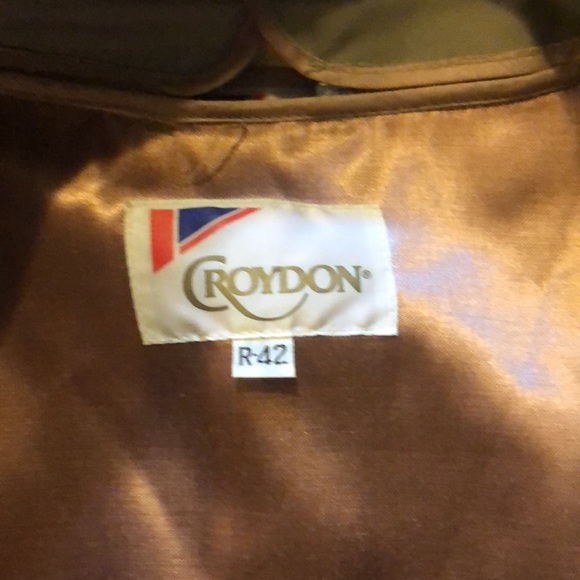 Vintage Grey Croydon Men’s Trench Coat - Picture 3 of 3